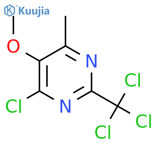 4-Chloro-5-methoxy-6-methyl-2-(trichloromethyl)pyrimidine structure