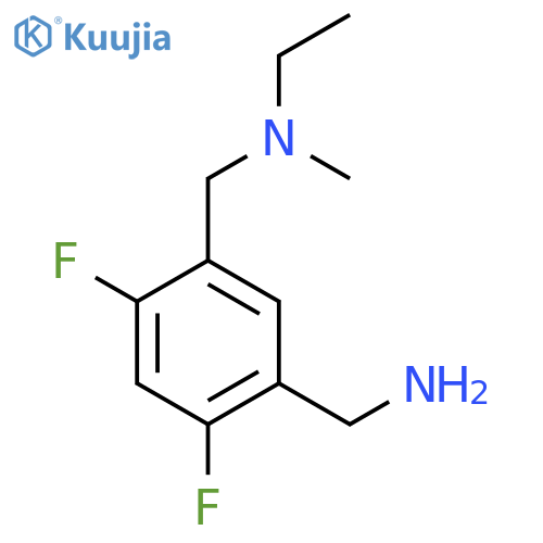 N-[[5-(aminomethyl)-2,4-difluorophenyl]methyl]-N-methylethanamine structure