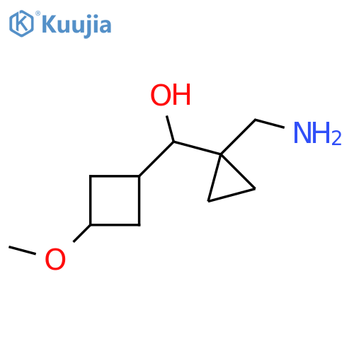 [1-(Aminomethyl)cyclopropyl](3-methoxycyclobutyl)methanol structure