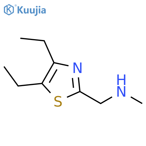 2-Thiazolemethanamine, 4,5-diethyl-N-methyl- structure
