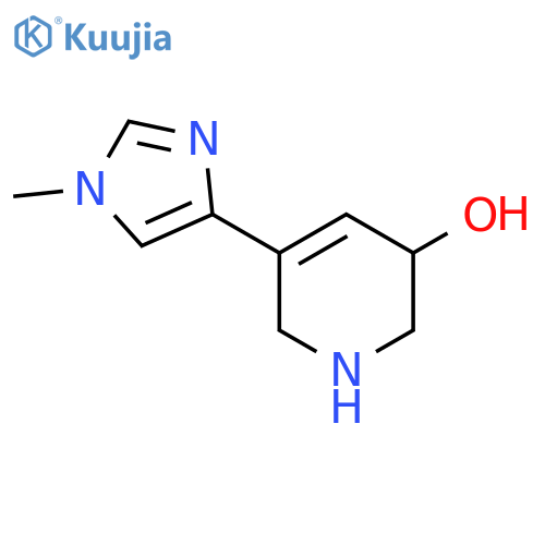 5-(1-methyl-1H-imidazol-4-yl)-1,2,3,6-tetrahydropyridin-3-ol structure