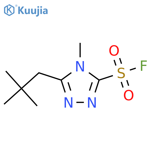 4H-1,2,4-Triazole-3-sulfonyl fluoride, 5-(2,2-dimethylpropyl)-4-methyl- structure