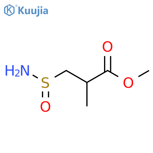 Methyl 3-(aminosulfinyl)-2-methylpropanoate structure