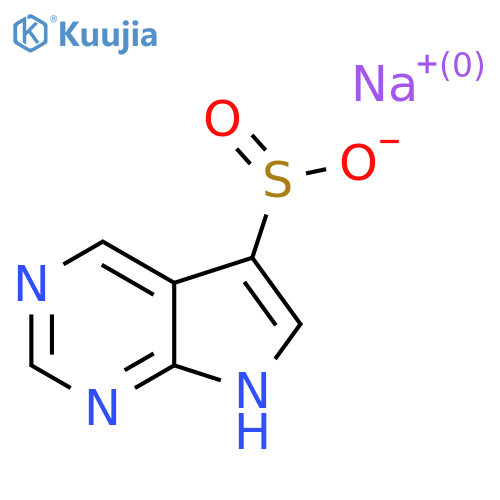 sodium 7H-pyrrolo[2,3-d]pyrimidine-5-sulfinate structure