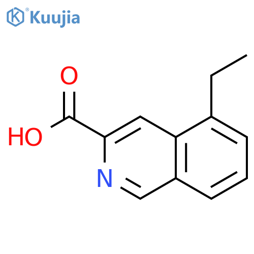 3-Isoquinolinecarboxylic acid, 5-ethyl- structure