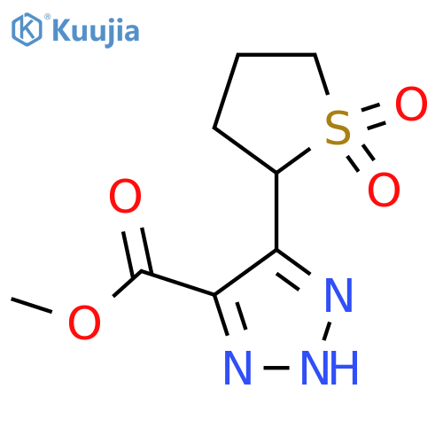 methyl 5-(1,1-dioxo-1lambda6-thiolan-2-yl)-1H-1,2,3-triazole-4-carboxylate structure