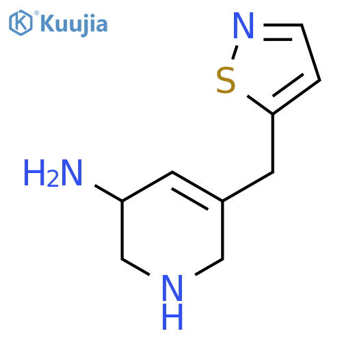 5-[(1,2-Thiazol-5-yl)methyl]-1,2,3,6-tetrahydropyridin-3-amine structure