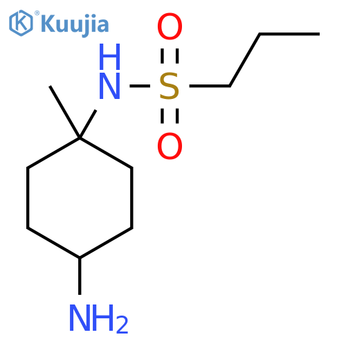 N-(4-amino-1-methylcyclohexyl)propane-1-sulfonamide structure