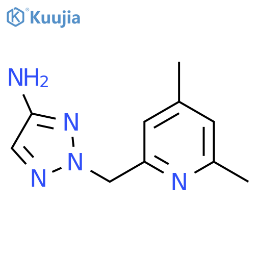 2-(4,6-dimethylpyridin-2-yl)methyl-2H-1,2,3-triazol-4-amine structure