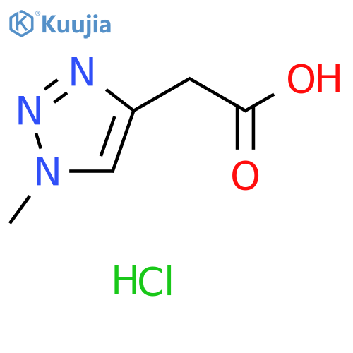 2-(1-methyl-1H-1,2,3-triazol-4-yl)acetic acid hydrochloride structure