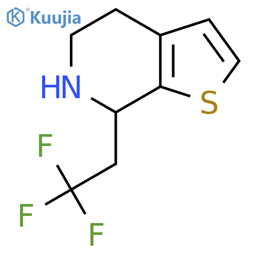 7-(2,2,2-trifluoroethyl)-4H,5H,6H,7H-thieno2,3-cpyridine structure
