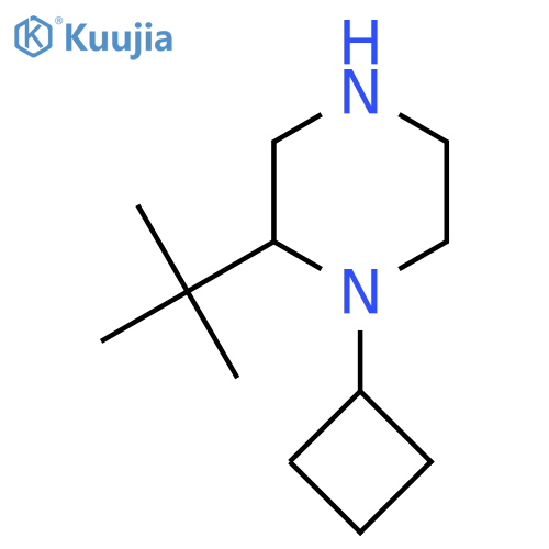 2-Tert-butyl-1-cyclobutylpiperazine structure
