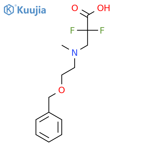 Propanoic acid, 2,2-difluoro-3-[methyl[2-(phenylmethoxy)ethyl]amino]- structure