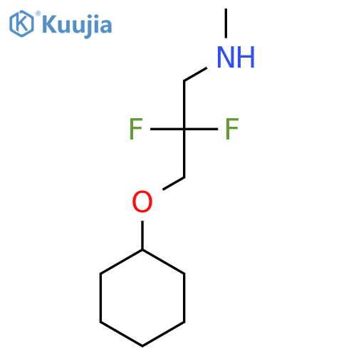 3-cyclohexyloxy-2,2-difluoro-N-methylpropan-1-amine structure