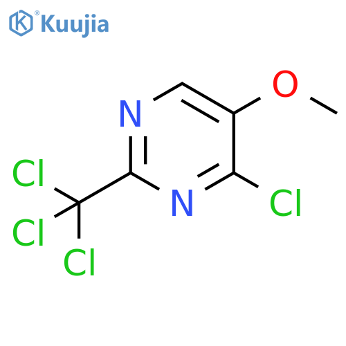 Pyrimidine, 4-chloro-5-methoxy-2-(trichloromethyl)- structure