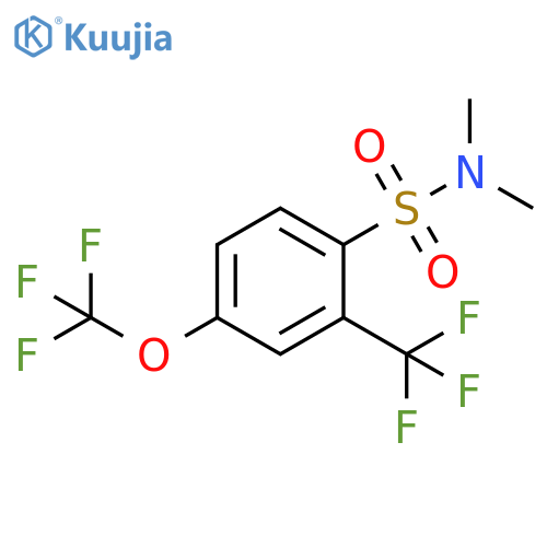 Benzenesulfonamide, N,N-dimethyl-4-(trifluoromethoxy)-2-(trifluoromethyl)- structure