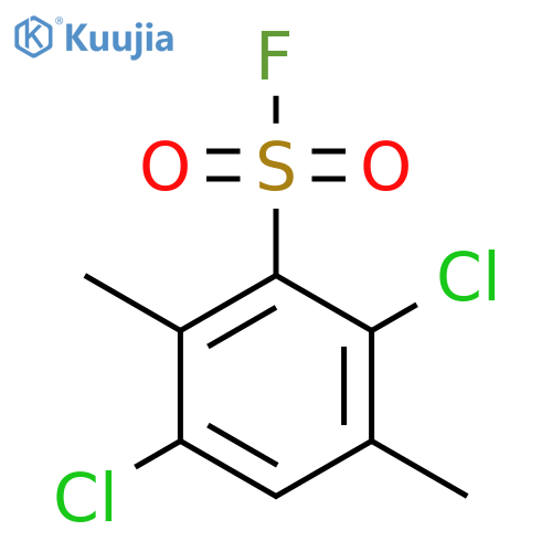 2,5-Dichloro-3,6-dimethylbenzene-1-sulfonyl fluoride structure