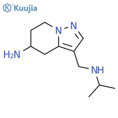 Pyrazolo[1,5-a]pyridine-3-methanamine, 5-amino-4,5,6,7-tetrahydro-N-(1-methylethyl)- structure