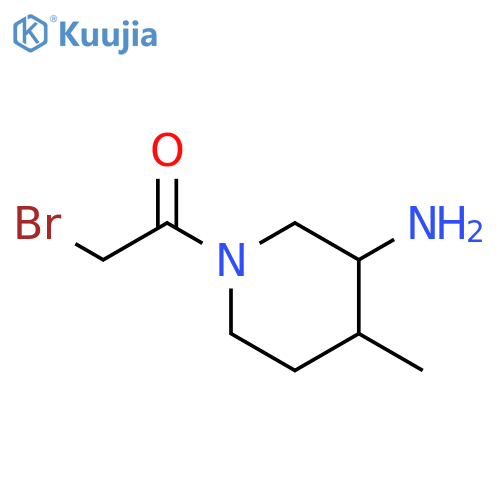 Ethanone, 1-(3-amino-4-methyl-1-piperidinyl)-2-bromo- structure