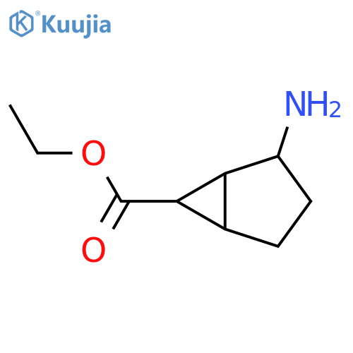 Bicyclo[3.1.0]hexane-6-carboxylic acid, 2-amino-, ethyl ester structure