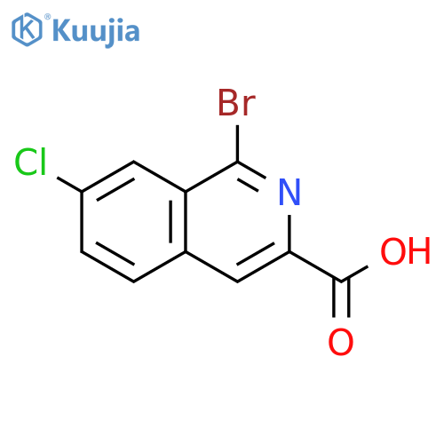 3-Isoquinolinecarboxylic acid, 1-bromo-7-chloro- structure