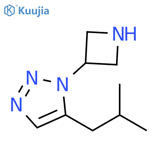 1H-1,2,3-Triazole, 1-(3-azetidinyl)-5-(2-methylpropyl)- structure