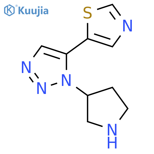 1H-1,2,3-Triazole, 1-(3-pyrrolidinyl)-5-(5-thiazolyl)- structure