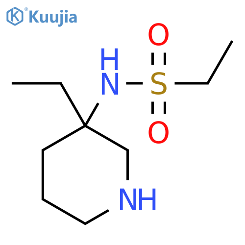 N-(3-ethylpiperidin-3-yl)ethane-1-sulfonamide structure