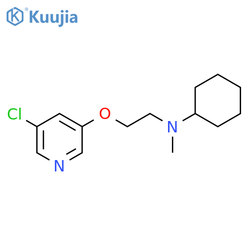N-{2-[(5-chloropyridin-3-yl)oxy]ethyl}-N-methylcyclohexanamine structure