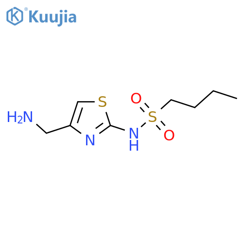 N-[4-(aminomethyl)-1,3-thiazol-2-yl]butane-1-sulfonamide structure