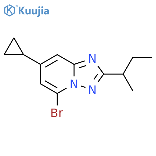 5-bromo-2-(butan-2-yl)-7-cyclopropyl-1,2,4triazolo1,5-apyridine structure