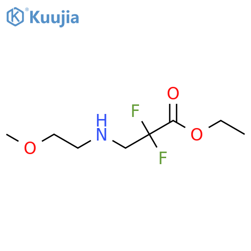 Ethyl 2,2-difluoro-3-(2-methoxyethylamino)propanoate structure