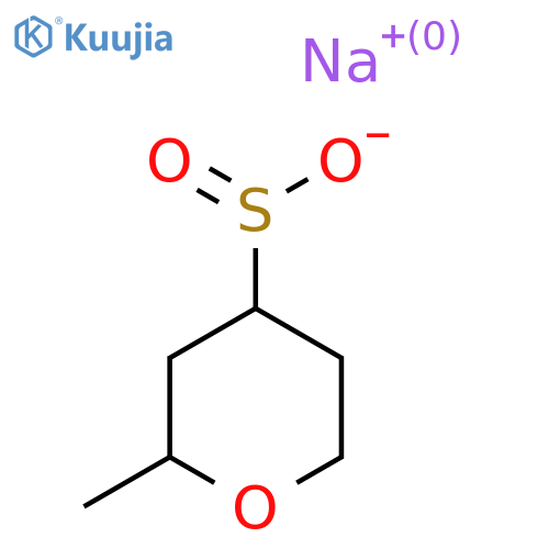 Sodium 2-methyloxane-4-sulfinate structure