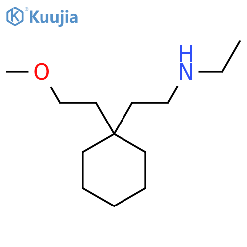 Ethyl({2-[1-(2-methoxyethyl)cyclohexyl]ethyl})amine structure