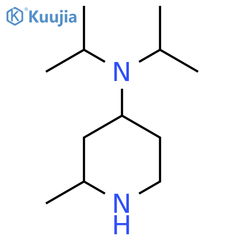 2-methyl-N,N-bis(propan-2-yl)piperidin-4-amine structure
