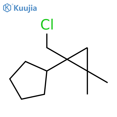 Cyclopentane, [1-(chloromethyl)-2,2-dimethylcyclopropyl]- structure