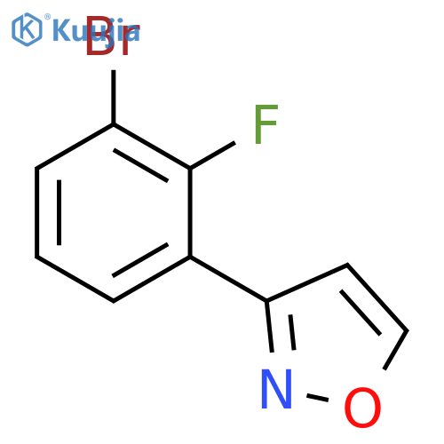 Isoxazole, 3-(3-bromo-2-fluorophenyl)- structure