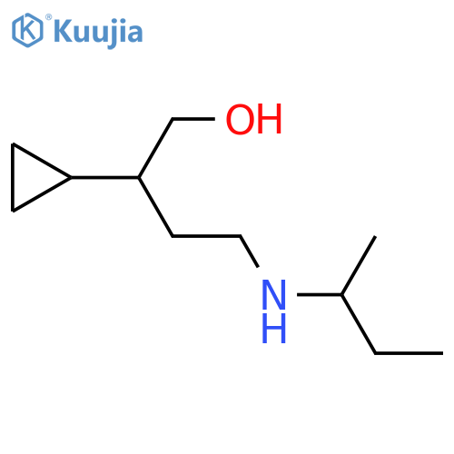 4-[(Butan-2-yl)amino]-2-cyclopropylbutan-1-ol structure