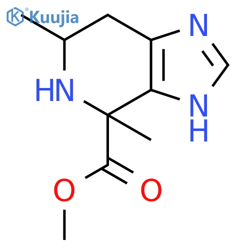 3H-Imidazo[4,5-c]pyridine-4-carboxylic acid, 4,5,6,7-tetrahydro-4,6-dimethyl-, methyl ester structure