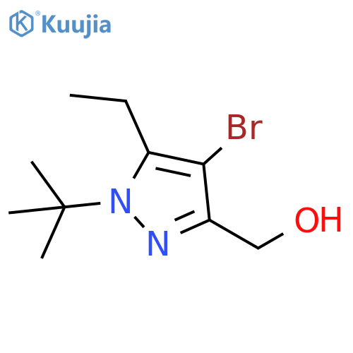 1H-Pyrazole-3-methanol, 4-bromo-1-(1,1-dimethylethyl)-5-ethyl- structure
