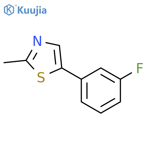 Thiazole, 5-(3-fluorophenyl)-2-methyl- structure