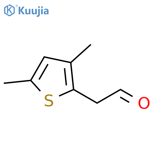 2-Thiopheneacetaldehyde, 3,5-dimethyl- structure