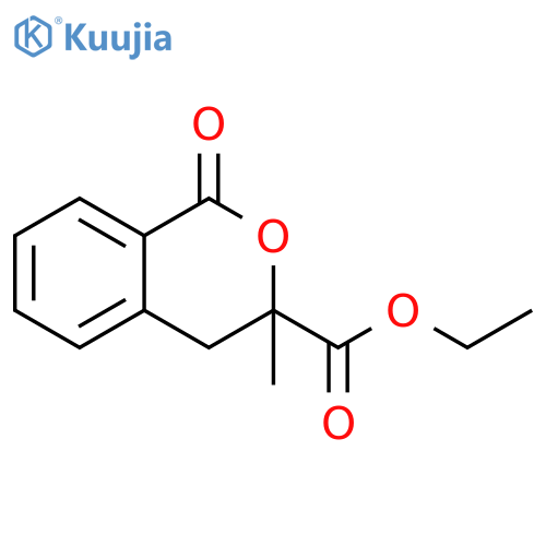 1H-2-Benzopyran-3-carboxylic acid, 3,4-dihydro-3-methyl-1-oxo-, ethyl ester structure