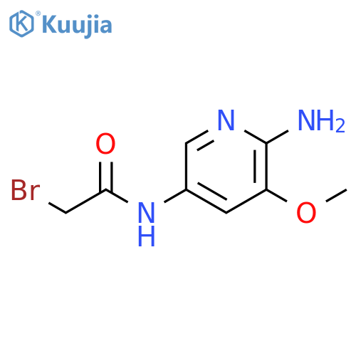 Acetamide, N-(6-amino-5-methoxy-3-pyridinyl)-2-bromo- structure