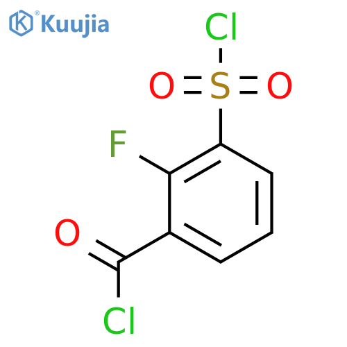 3-(Chlorosulfonyl)-2-fluorobenzoyl chloride structure