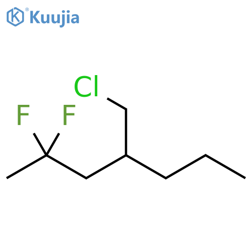 Heptane, 4-(chloromethyl)-2,2-difluoro- structure