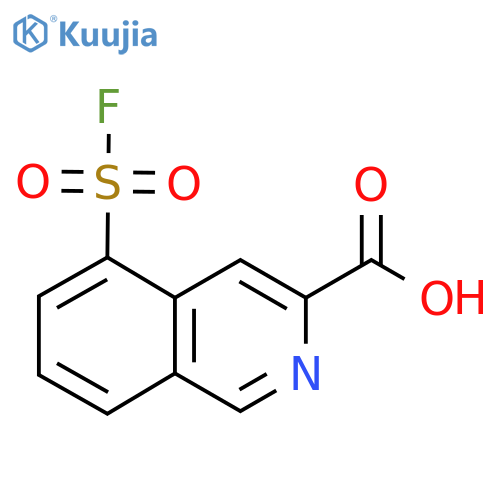 5-(Fluorosulfonyl)isoquinoline-3-carboxylic acid structure