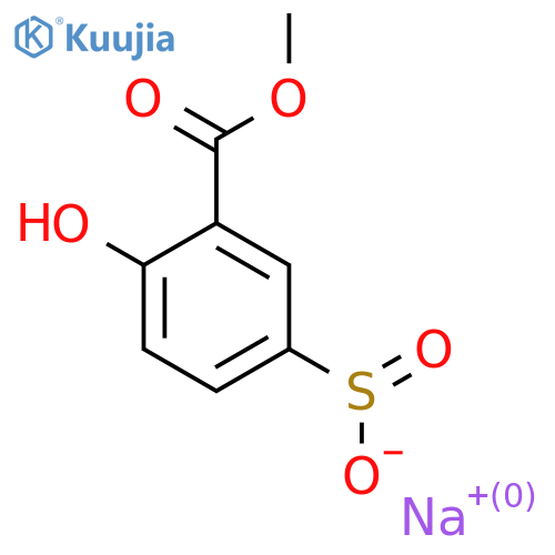 Sodium 4-hydroxy-3-(methoxycarbonyl)benzene-1-sulfinate structure