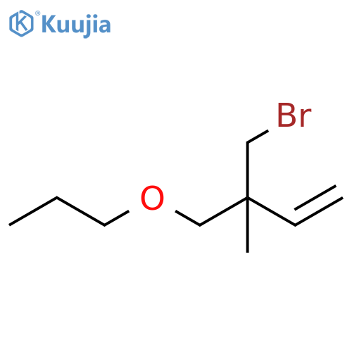 1-Butene, 3-(bromomethyl)-3-methyl-4-propoxy- structure