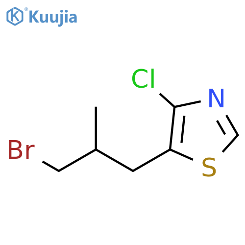 Thiazole, 5-(3-bromo-2-methylpropyl)-4-chloro- structure